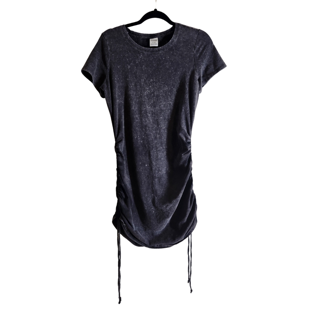 PINK Victoria's Secret Charcoal Ruched Tee Dress